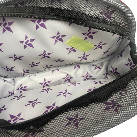 Rebel Revolution Cheer Shoe Bag Black Velour Sport Carrying Purse NWT - Bag Only - Picture 8 of 8